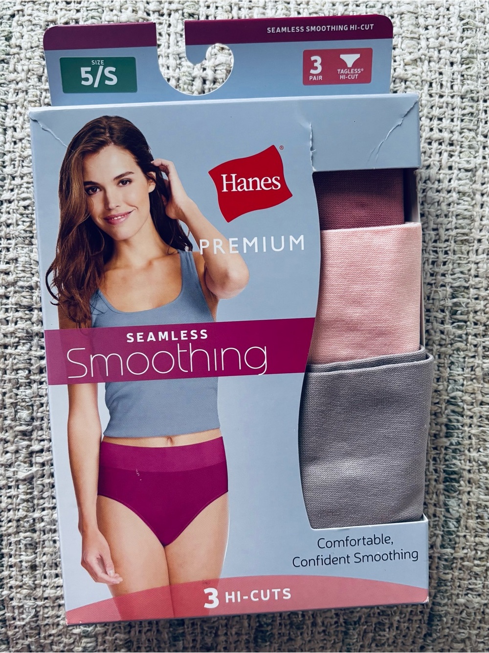 Hanes Premium Seamless Smoothing 3Pack Panties, Size S/5
